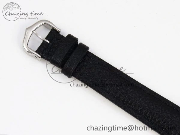 Tank Must Small SS 29mm DRF 1:1 Best Edition White Dial on Black Leather Strap Swiss Quartz