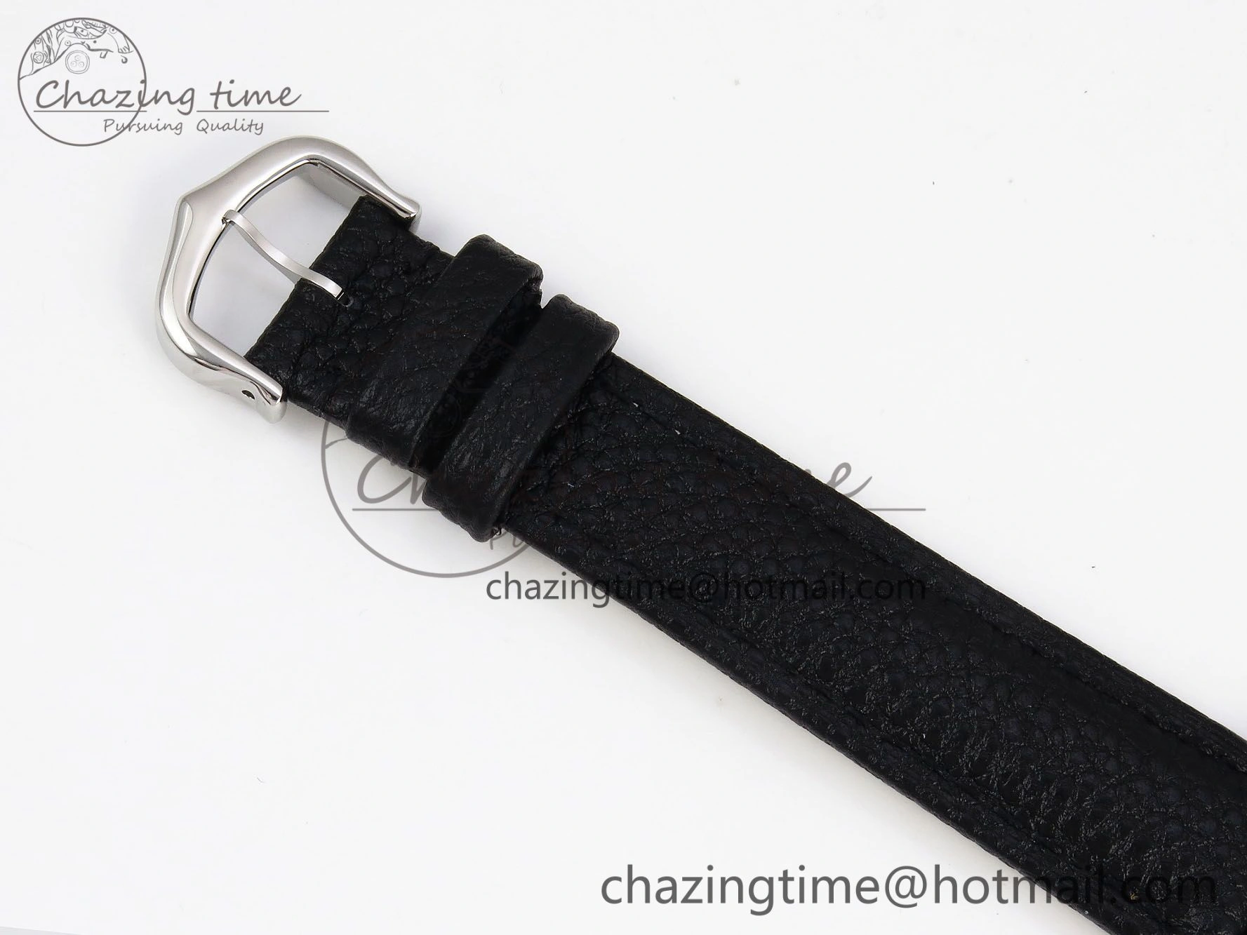 Tank Must Small SS 29mm DRF 1:1 Best Edition White Dial on Black Leather Strap Swiss Quartz