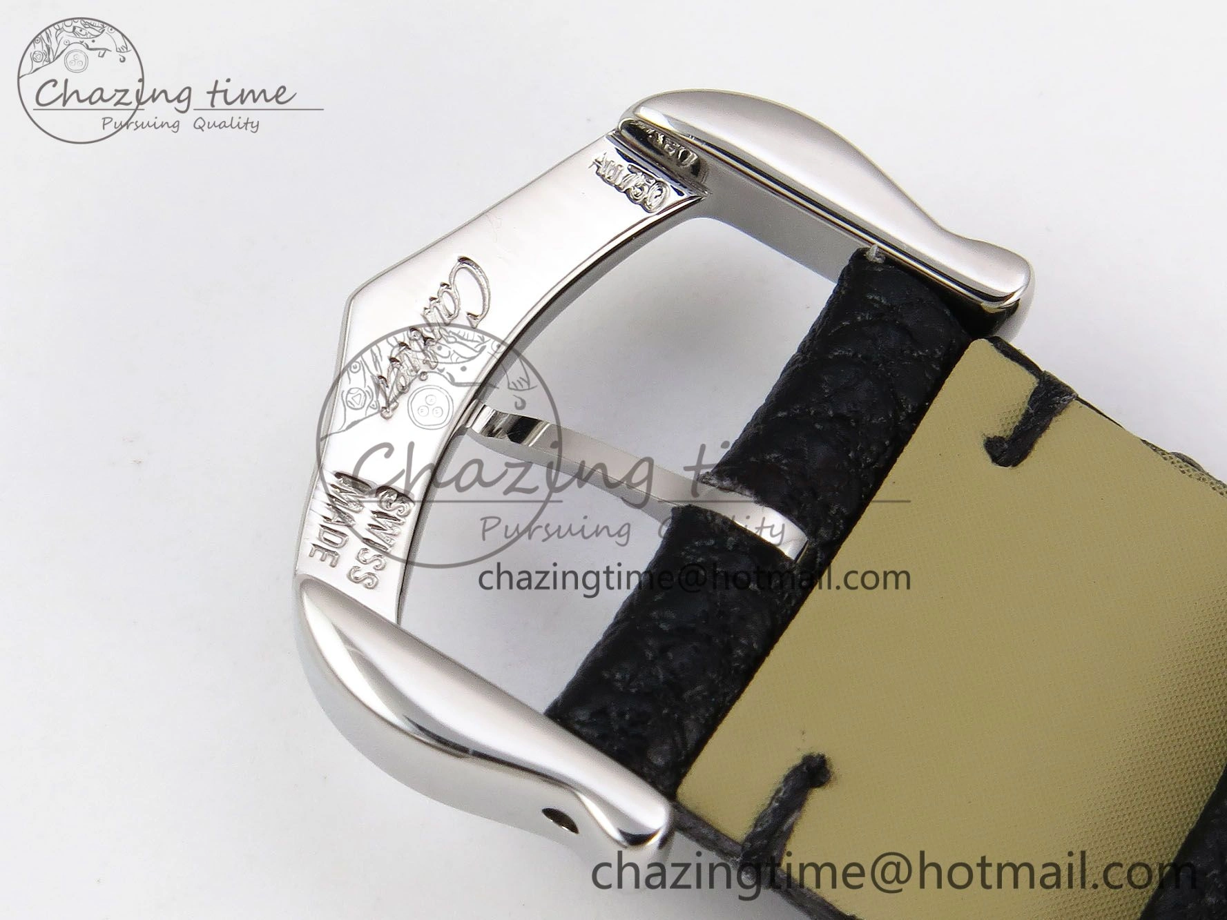 Tank Must Small SS 29mm DRF 1:1 Best Edition White Dial on Black Leather Strap Swiss Quartz