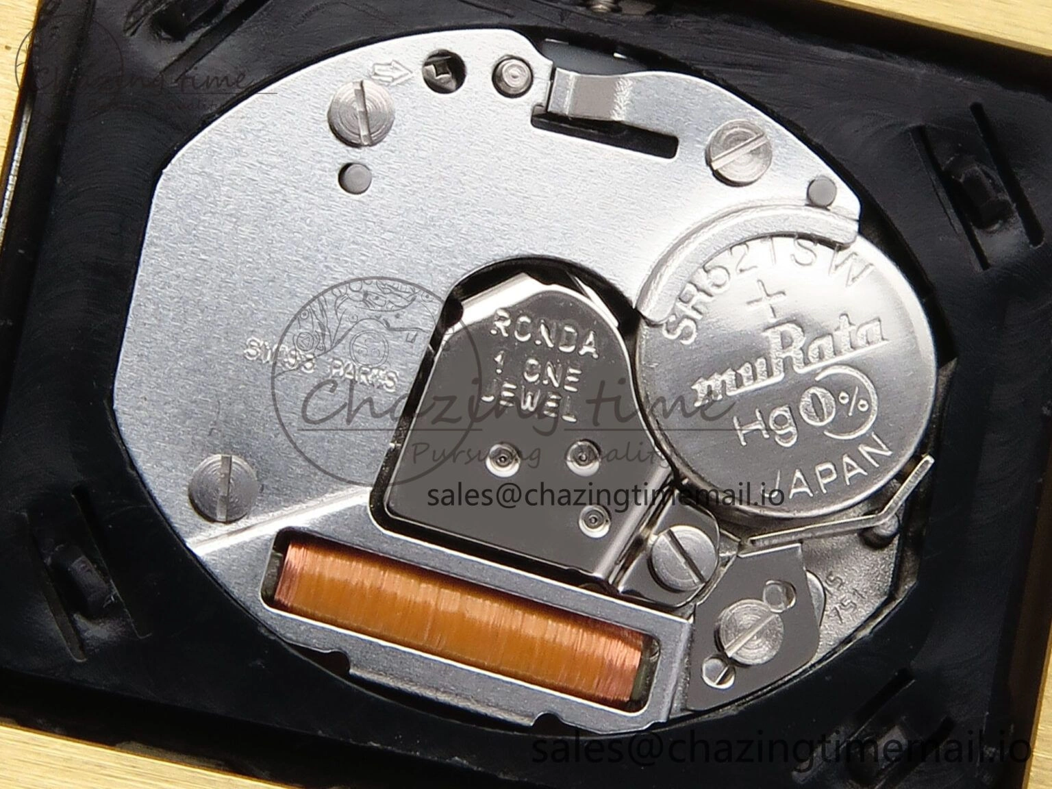 Tank Must YG 22mm AF 1:1 Best Edition White Dial on Brown Leather Strap Ronda Quartz