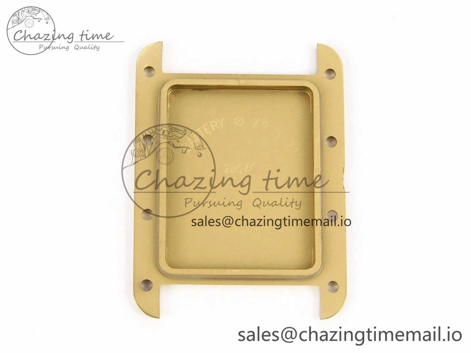 Tank Must YG 22mm AF 1:1 Best Edition White Dial on Brown Leather Strap Ronda Quartz