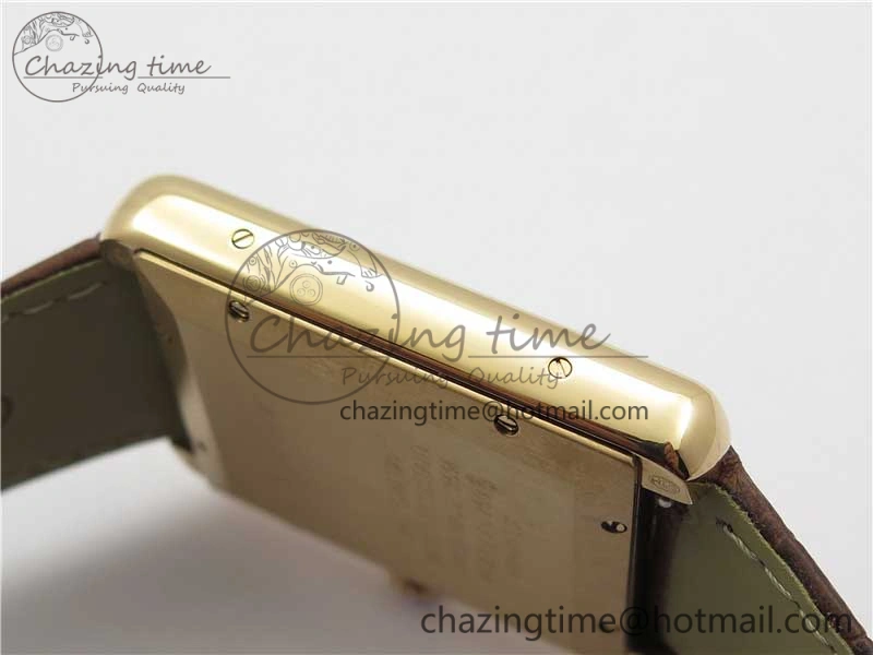 Tank Solo 31mm RG V9F 1:1 Best Edition White Dial on Brown Leather Strap MIYOTA 9015