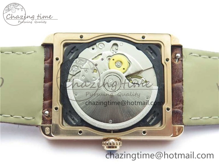 Tank Solo 31mm RG V9F 1:1 Best Edition White Dial on Brown Leather Strap MIYOTA 9015
