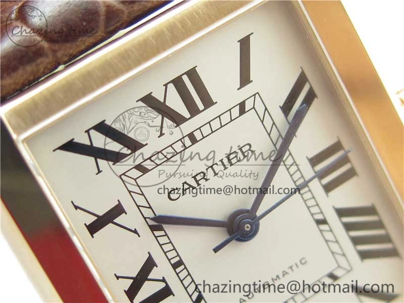 Tank Solo 31mm RG V9F 1:1 Best Edition White Dial on Brown Leather Strap MIYOTA 9015