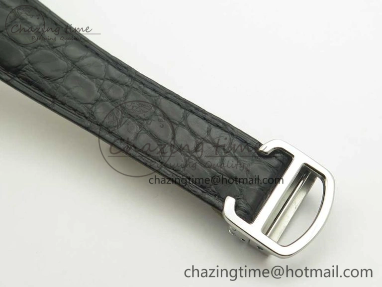 Tank Solo 31mm SS KZF 1:1 Best Edition White Dial on Black Leather Strap MIYOTA 9015