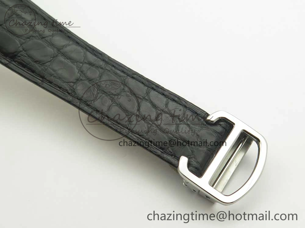 Tank Solo 31mm SS KZF 1:1 Best Edition White Dial on Black Leather Strap MIYOTA 9015