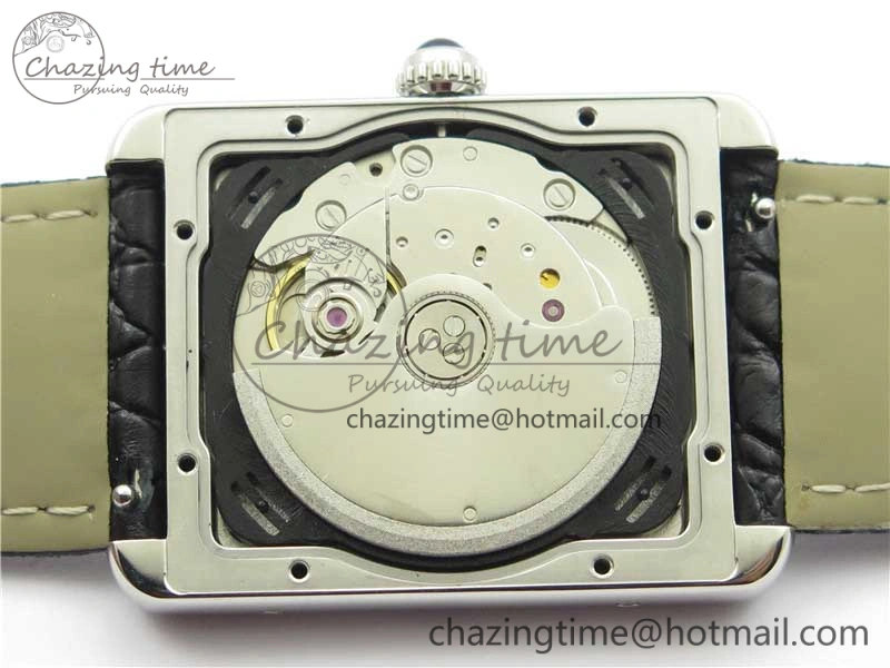 Tank Solo 31mm SS V9F 1:1 Best Edition White Dial on Black Leather Strap MIYOTA 9015