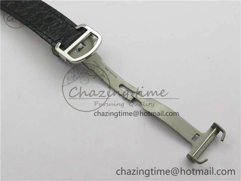 Tank Solo 31mm SS V9F 1:1 Best Edition White Dial on Black Leather Strap MIYOTA 9015
