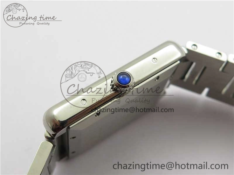 Tank Solo 31mm SS V9F 1:1 Best Edition White Dial on SS Bracelet MIYOTA 9015