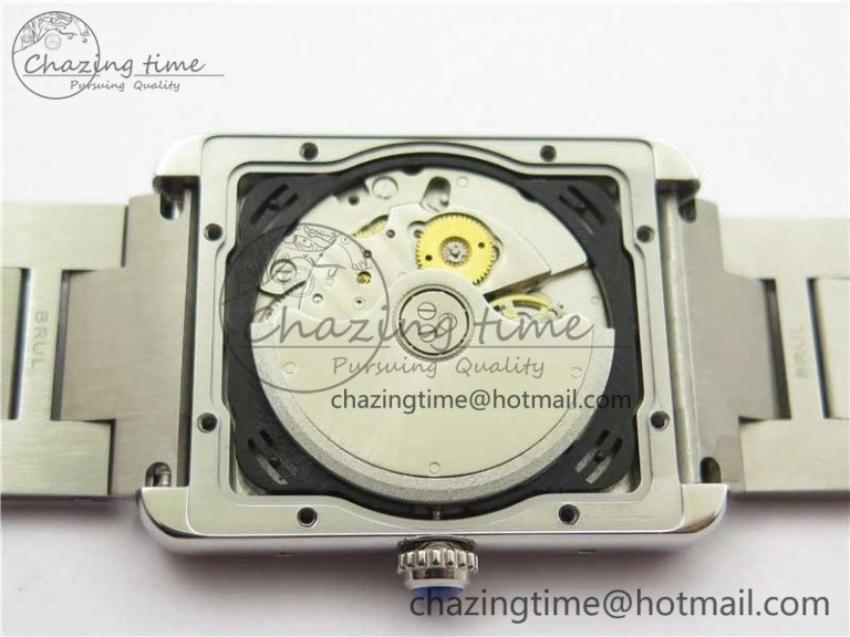 Tank Solo 31mm SS V9F 1:1 Best Edition White Dial on SS Bracelet MIYOTA 9015