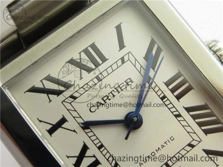 Tank Solo 31mm SS V9F 1:1 Best Edition White Dial on SS Bracelet MIYOTA 9015