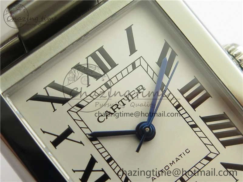 Tank Solo 31mm SS V9F 1:1 Best Edition White Dial on SS Bracelet MIYOTA 9015
