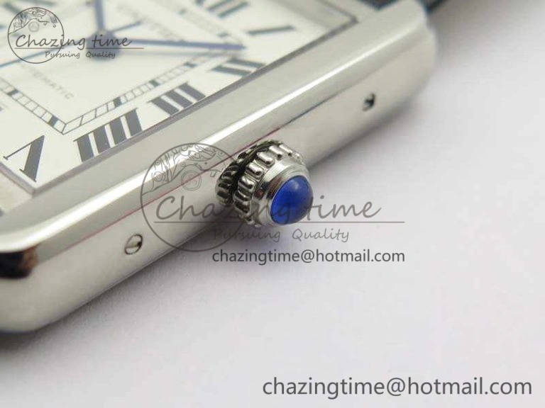 Tank Solo 31mm SS ZF 1:1 Best Edition White Dial On Black Leather Strap MIYOTA 9015