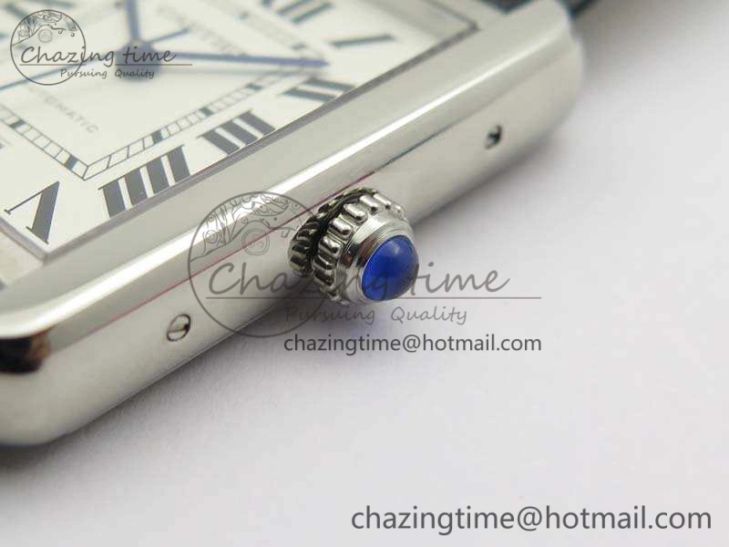 Tank Solo 31mm SS ZF 1:1 Best Edition White Dial On Black Leather Strap MIYOTA 9015