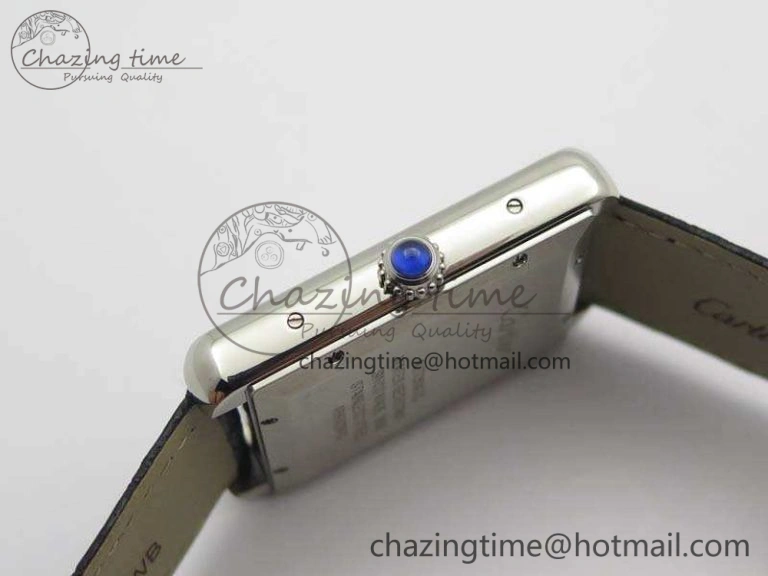 Tank Solo 31mm SS ZF 1:1 Best Edition White Dial On Black Leather Strap MIYOTA 9015