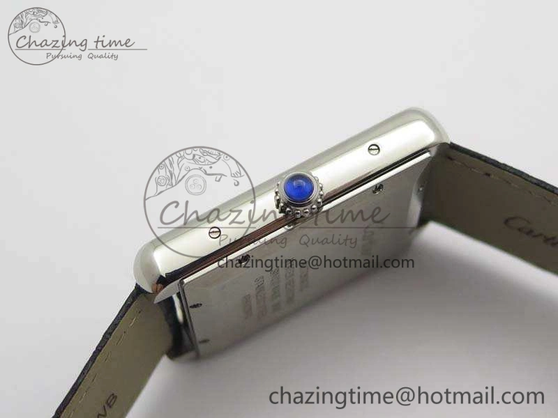 Tank Solo 31mm SS ZF 1:1 Best Edition White Dial On Black Leather Strap MIYOTA 9015