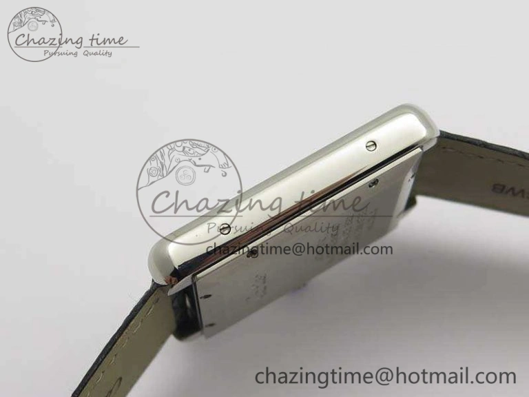 Tank Solo 31mm SS ZF 1:1 Best Edition White Dial On Black Leather Strap MIYOTA 9015