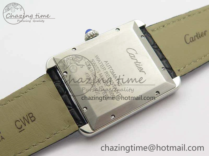 Tank Solo 31mm SS ZF 1:1 Best Edition White Dial On Black Leather Strap MIYOTA 9015