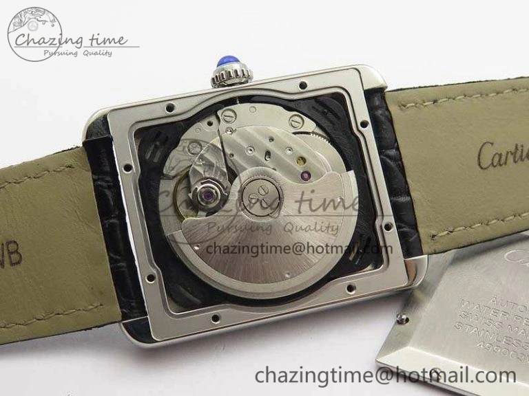 Tank Solo 31mm SS ZF 1:1 Best Edition White Dial On Black Leather Strap MIYOTA 9015