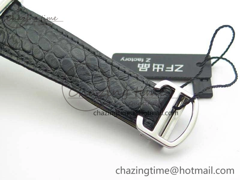 Tank Solo 31mm SS ZF 1:1 Best Edition White Dial On Black Leather Strap MIYOTA 9015