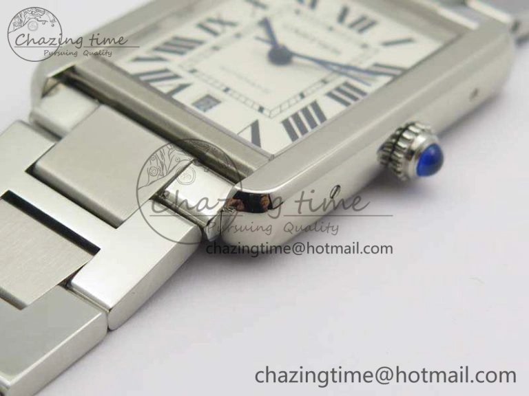 Tank Solo 31mm SS ZF 1:1 Best Edition White Dial On SS Bracelet MIYOTA 9015