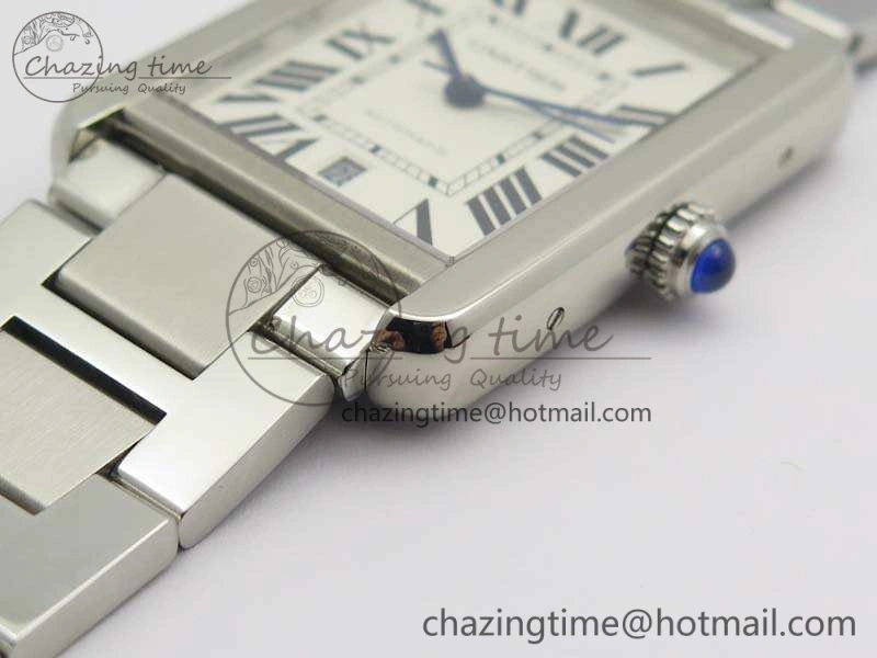 Tank Solo 31mm SS ZF 1:1 Best Edition White Dial On SS Bracelet MIYOTA 9015