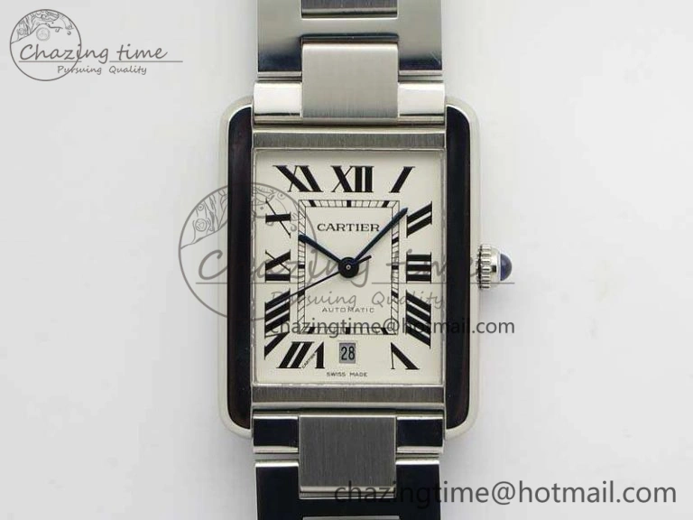 Tank Solo 31mm SS ZF 1:1 Best Edition White Dial On SS Bracelet MIYOTA 9015