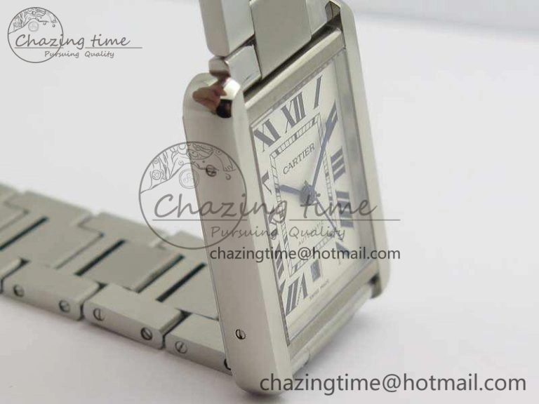 Tank Solo 31mm SS ZF 1:1 Best Edition White Dial On SS Bracelet MIYOTA 9015