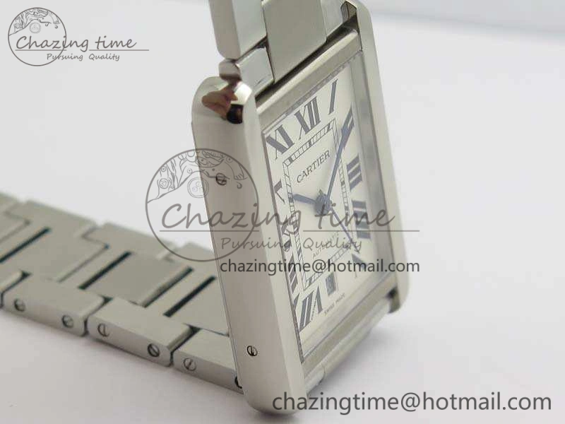 Tank Solo 31mm SS ZF 1:1 Best Edition White Dial On SS Bracelet MIYOTA 9015