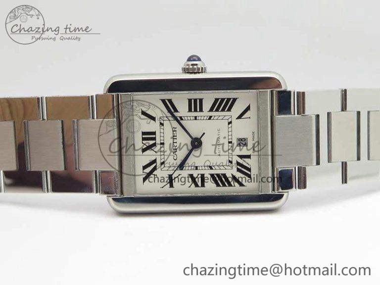 Tank Solo 31mm SS ZF 1:1 Best Edition White Dial On SS Bracelet MIYOTA 9015