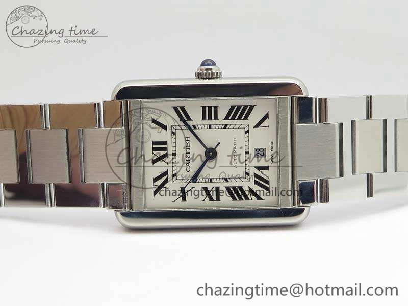 Tank Solo 31mm SS ZF 1:1 Best Edition White Dial On SS Bracelet MIYOTA 9015