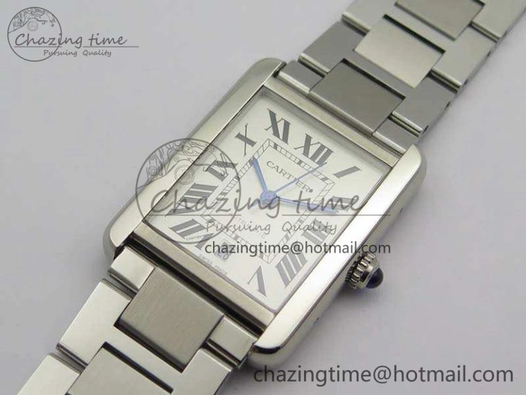 Tank Solo 31mm SS ZF 1:1 Best Edition White Dial On SS Bracelet MIYOTA 9015