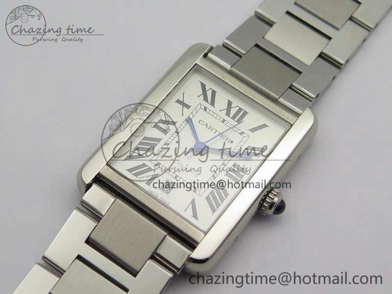 Tank Solo 31mm SS ZF 1:1 Best Edition White Dial On SS Bracelet MIYOTA 9015