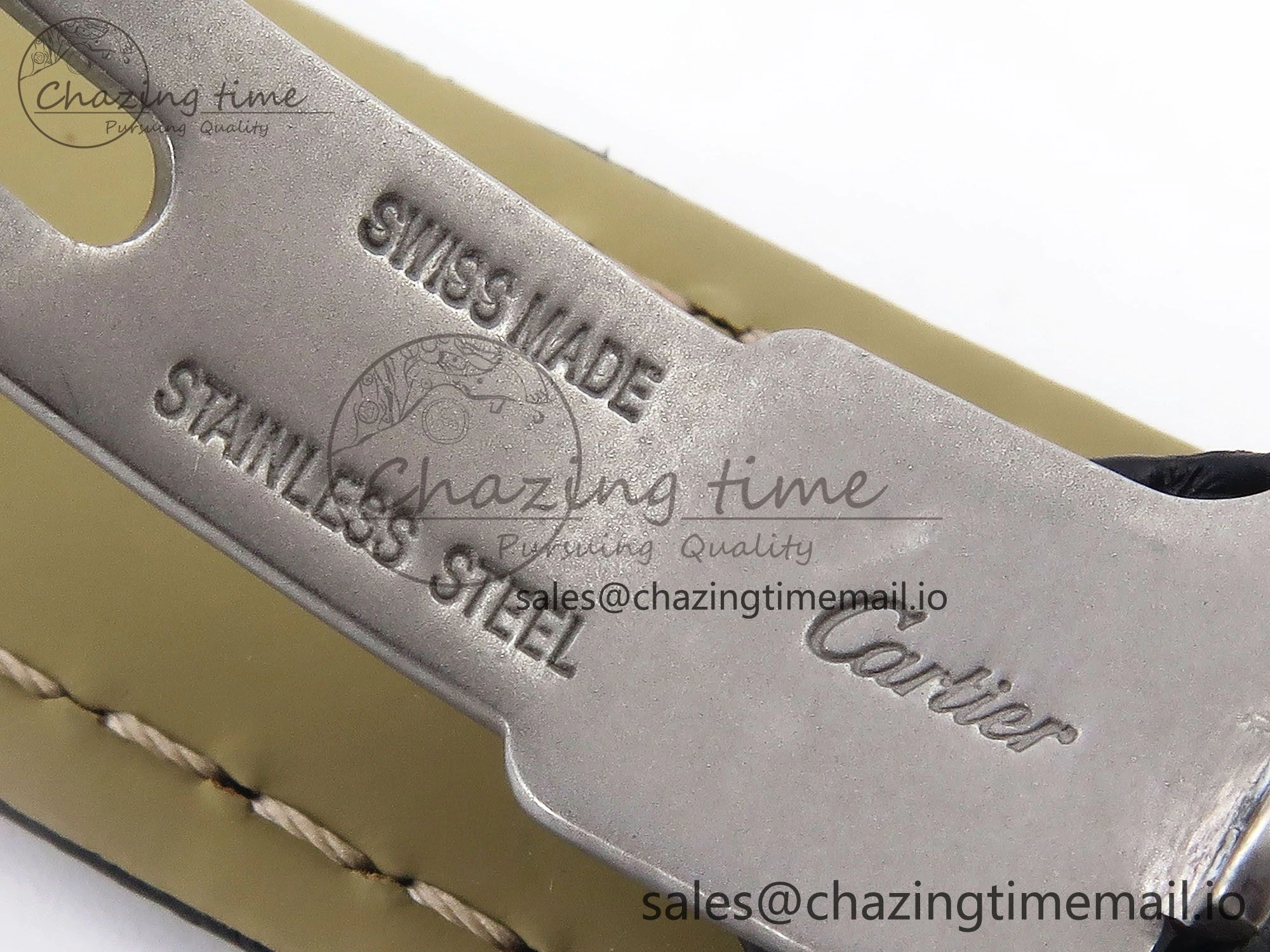 Tank Solo Ladies 25mm SS AF 1:1 Best Edition White Dial Diamonds Bezel on Black Leather Strap Ronda Quartz