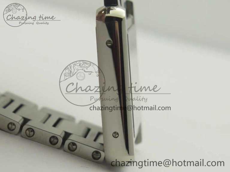 Tank Solo Ladies 25mm SS K11F 1:1 Best Edition White Dial on SS Bracelet Ronda Quartz