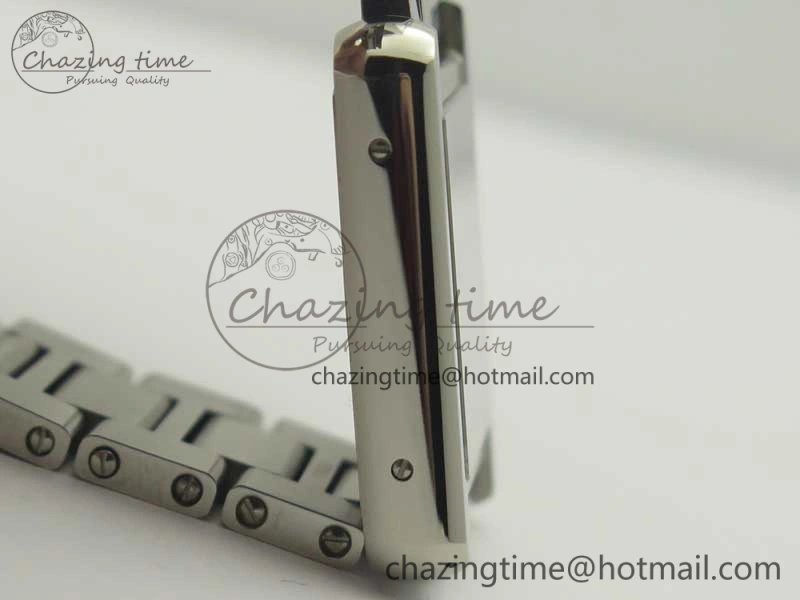 Tank Solo Ladies 25mm SS K11F 1:1 Best Edition White Dial on SS Bracelet Ronda Quartz