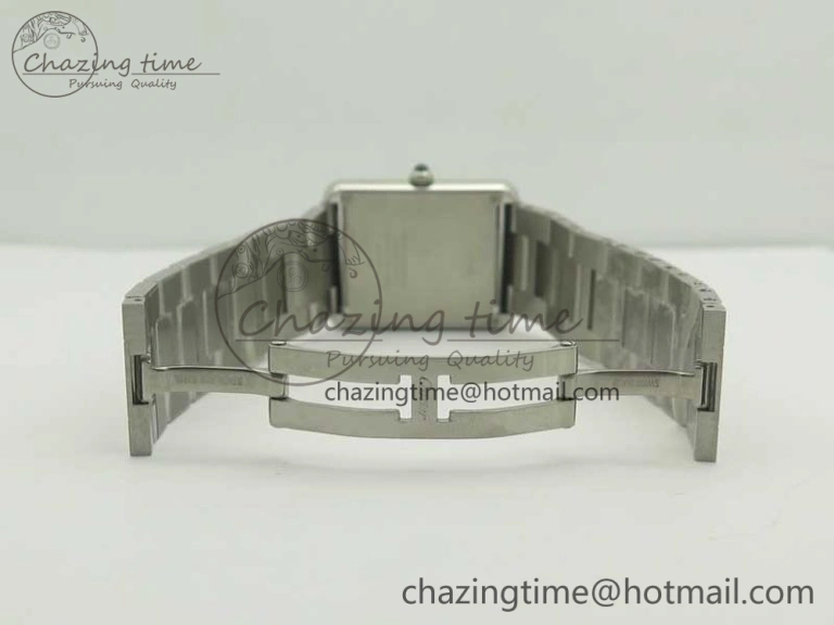 Tank Solo Ladies 28mm SS K11F 1:1 Best Edition White Dial on SS Bracelet Ronda Quartz