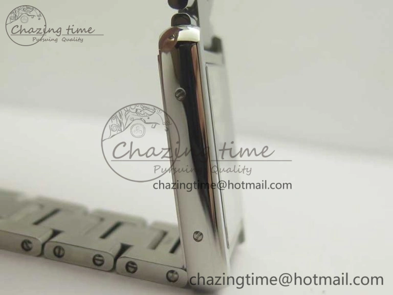 Tank Solo Ladies 28mm SS K11F 1:1 Best Edition White Dial on SS Bracelet Ronda Quartz