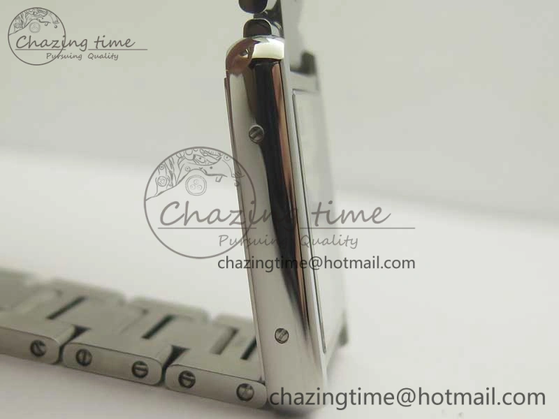 Tank Solo Ladies 28mm SS K11F 1:1 Best Edition White Dial on SS Bracelet Ronda Quartz