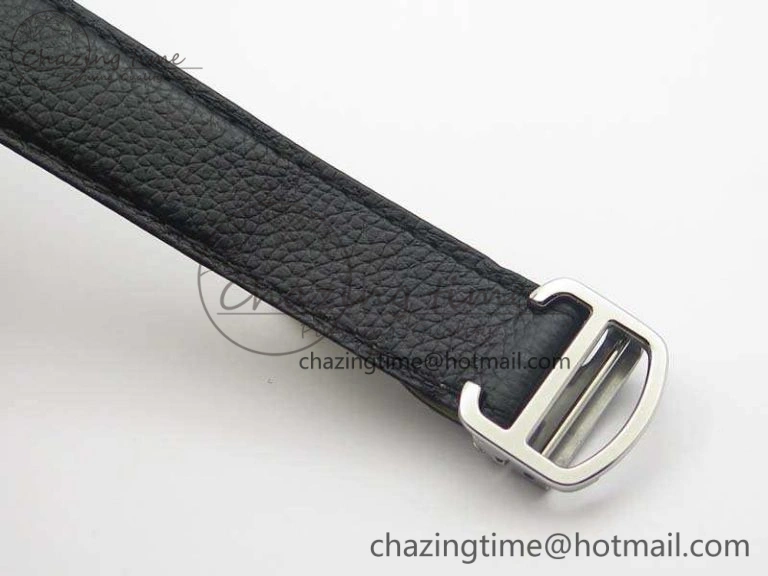 Tank Solo Ladies 28mm SS ZF 1:1 Best Edition White Dial On Leather Strap Ronda Quartz