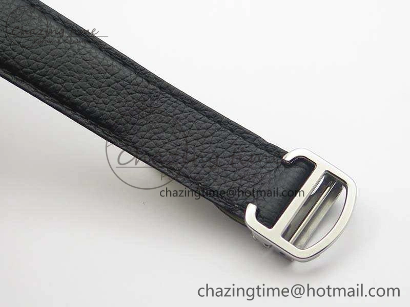 Tank Solo Ladies 28mm SS ZF 1:1 Best Edition White Dial On Leather Strap Ronda Quartz