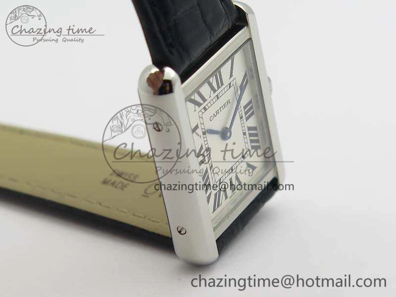 Tank Solo W5200002 Ladies 25mm SS LMF 1:1 Best Edition White Dial On Leather Strap Ronda Quartz