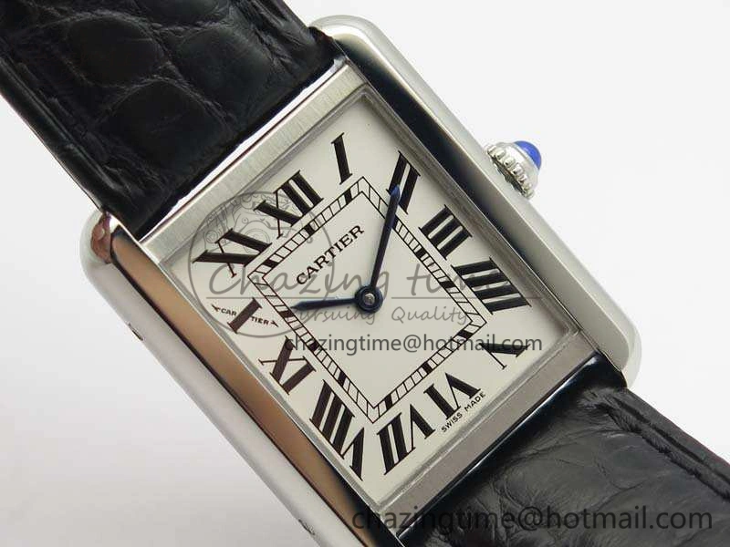 Tank Solo W5200002 Ladies 25mm SS LMF 1:1 Best Edition White Dial On Leather Strap Ronda Quartz