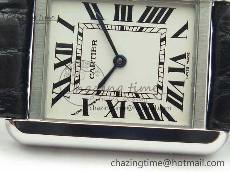 Tank Solo W5200002 Ladies 25mm SS LMF 1:1 Best Edition White Dial On Leather Strap Ronda Quartz