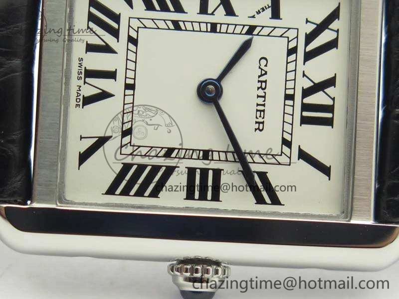Tank Solo W5200002 Ladies 25mm SS LMF 1:1 Best Edition White Dial On Leather Strap Ronda Quartz