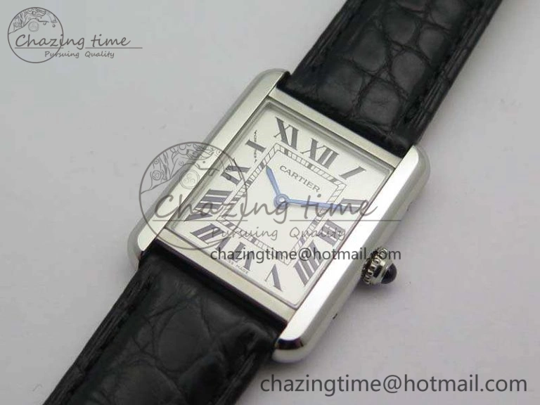 Tank Solo W5200002 Ladies 25mm SS LMF 1:1 Best Edition White Dial On Leather Strap Ronda Quartz
