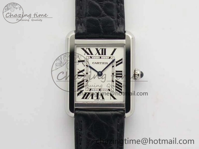 Tank Solo W5200002 Ladies 25mm SS LMF 1:1 Best Edition White Dial On Leather Strap Ronda Quartz