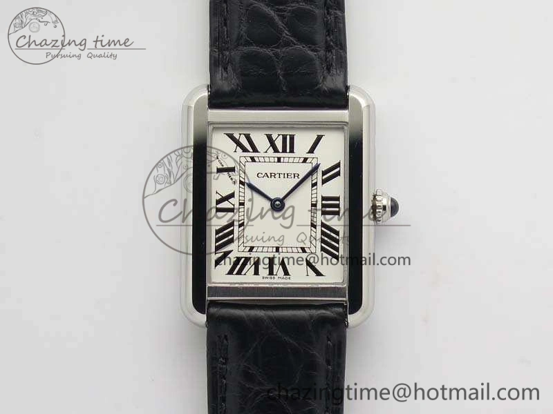 Tank Solo W5200002 Ladies 25mm SS LMF 1:1 Best Edition White Dial On Leather Strap Ronda Quartz