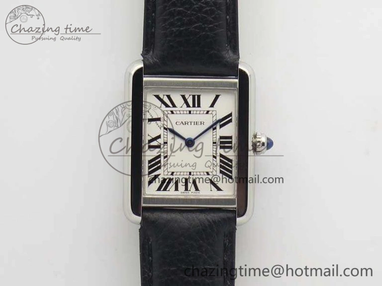 Tank Solo W5200002 Ladies 25mm SS ZF 1:1 Best Edition White Dial On Leather Strap Ronda Quartz