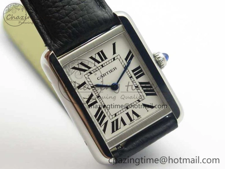 Tank Solo W5200002 Ladies 25mm SS ZF 1:1 Best Edition White Dial On Leather Strap Ronda Quartz